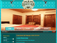 Tablet Screenshot of dervishotel.com